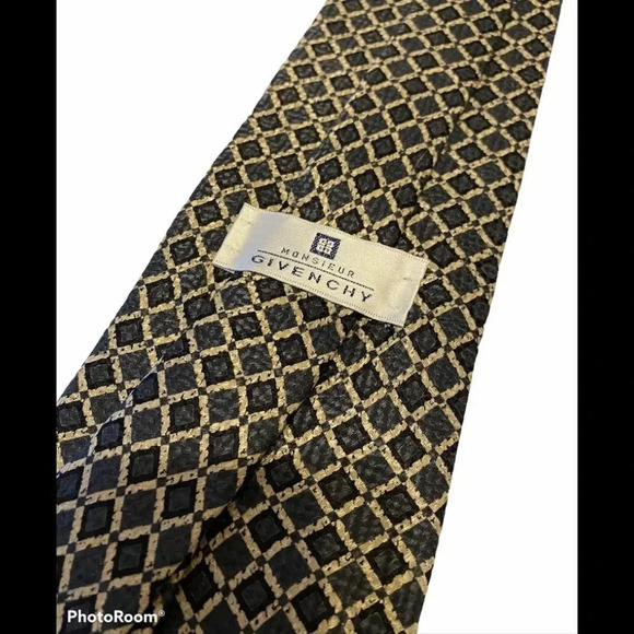 Monsieur Givenchy Tie 100% Silk - Picture 3 of 4